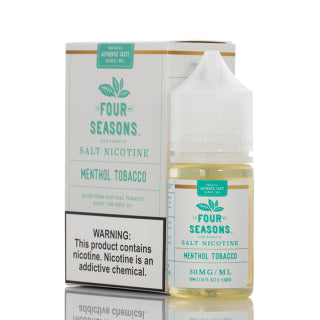 Four Seasons Salt 30mL Vape Juice Best Flavor Menthol Tobacco