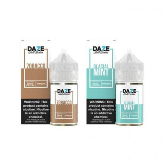 7Daze Tobacco 100mL TFN Vape Juice Best Flavors 7obacco & Glacial Mint