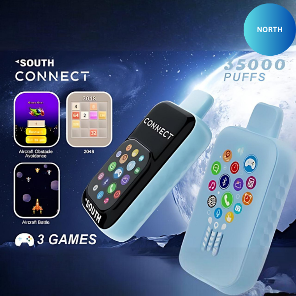 Best Deal North South Connect 35K Puffs Phone Disposable Vape 18mL 5 Pack