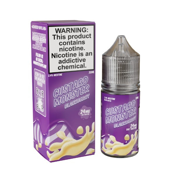 Custard Monster Salt 30 ML Vape Juice Best Flavor Blackberry