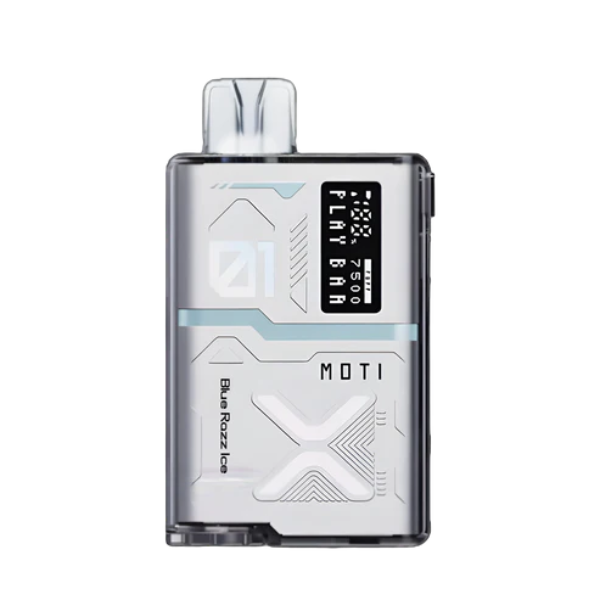 Best Deal Moti Play Bar 7500 Puffs Disposable Vape 14mL Blue Razz Ice