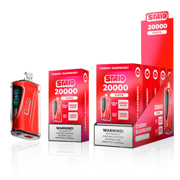 Best Deal STRIO 20000 Puffs Rechargeable Disposable 24mL - Cherry Raspberry