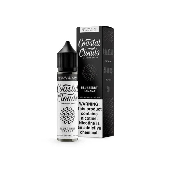 Best Deal Coastal Clouds Vape Juices 60mL (0mg) - Blueberry Banana