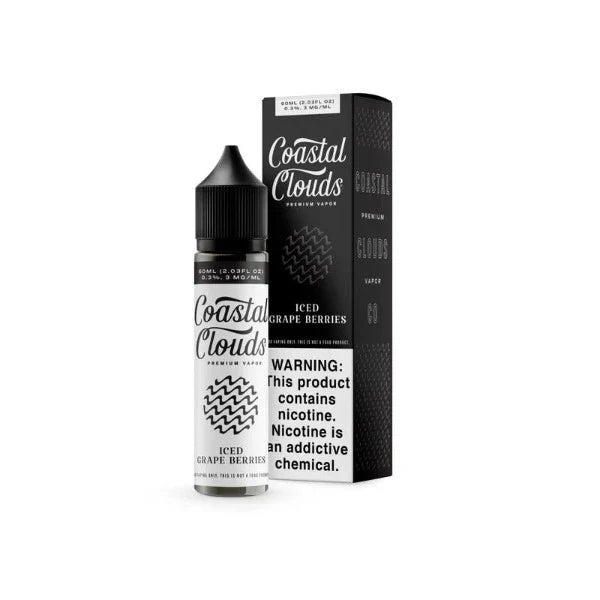 Best Deal Coastal Clouds Vape Juices 60mL (0mg) - Iced Grape Berries