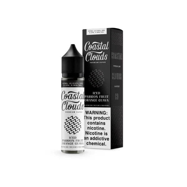 Best Deal Coastal Clouds Vape Juices 60mL (0mg) - Iced Passion Fruit Orange Guava
