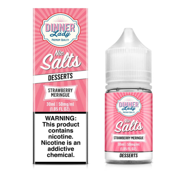 Dinner Lady Desserts Nic Salt 30mL E-Juice Strawberry Meringue