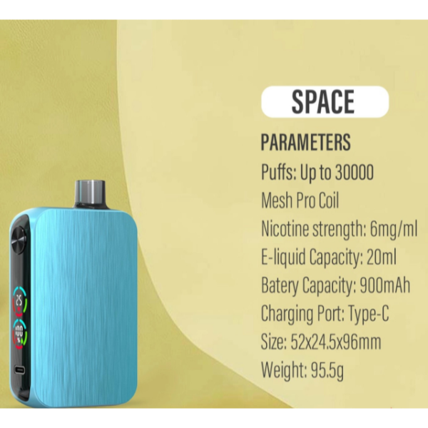 Best Deal HECOO Space DTL Expert 30,000 Puffs Disposable Vape 20mL 5 Pack