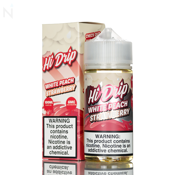 Hi Drip E-Liquid - White Peach Strawberry - 100ml