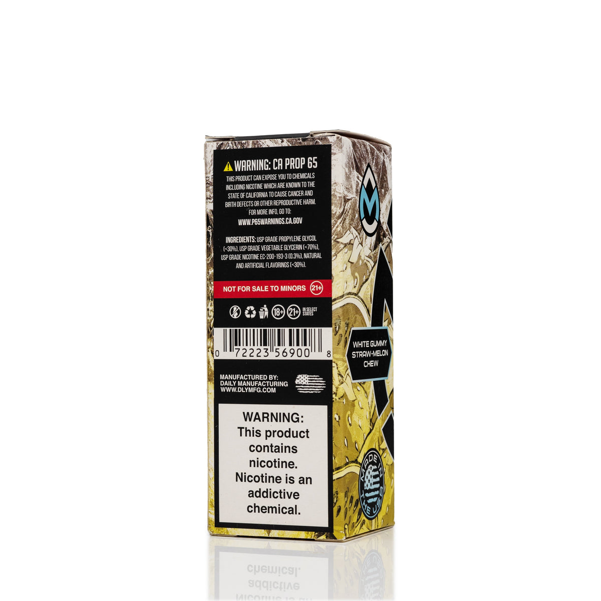 Hulk Tears E-Liquid - Frozen White Gummy Straw-Melon Chew - 100ml