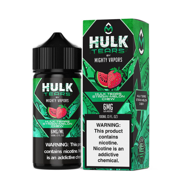 Best Deal Hulk Tears E-Liquid Vape Juice 100mL - Hulk Tears Straw-Melon Chew