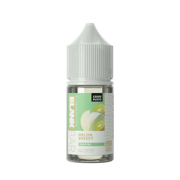 Best Deal Blank Bar 15000 Puff Vape Juice Salt Series 30mL - Melon Breezy