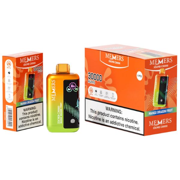 Best Deal Memers Xsorb C30,000 Puff Disposable - Mango Dragon Fruit