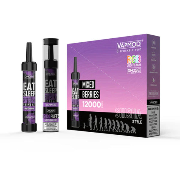 Best Flavor VapMod DHose Bar QD71 12000 Puffs Mixed Berries