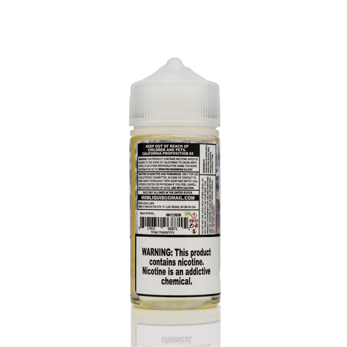 Mob Liquid - Iced PMS (Peach Mango Strawberry) - 100mL