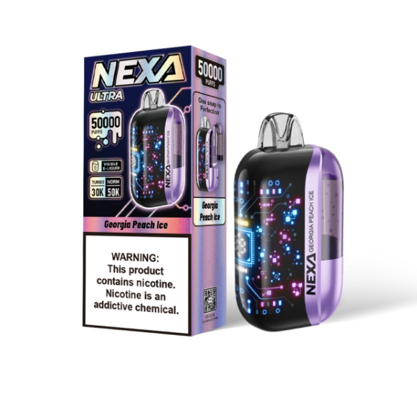 Best Deal Nexa Ultra 50,000 Puffs Disposable Vape 20mL - Georgia Peach Ice