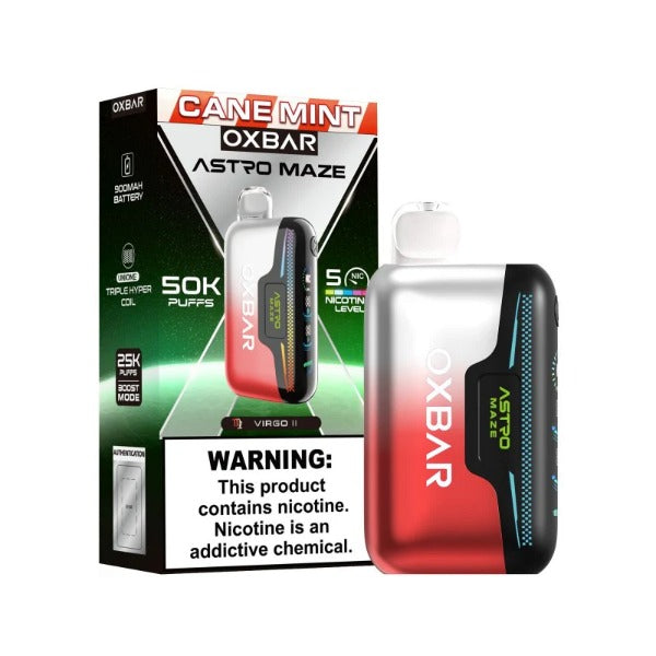 Best Deal OXBAR Astro Maze 50,000 Puffs Disposable Vape - Cane Mint