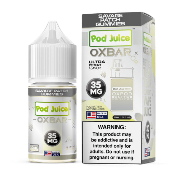 Pod Juice x OXBAR Salt E-Liquid 30mL Savage Patch Gummies