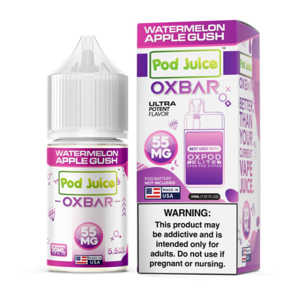 Pod Juice x OXBAR Salt E-Liquid 30mL Watermelon Apple Gush