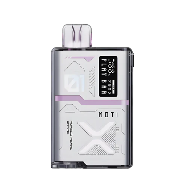 Best Deal Moti Play Bar 7500 Puffs Disposable Vape 14mL Pomelo Pearl Grape