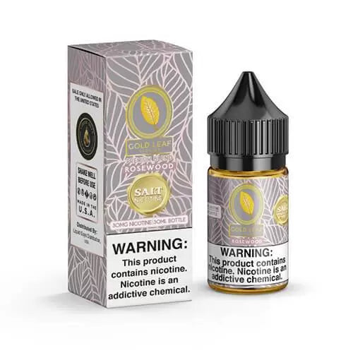 Gold Leaf 30mL Salt E-Juice - Rosewood