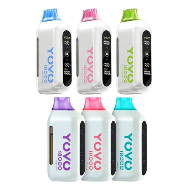 YOVO Ultra 18000 Puffs Rechargeable Vape Disposable 15mL Best Flavors