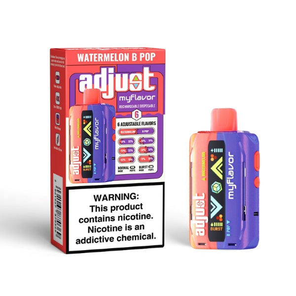 Best Deal Adjust MyFlavor 40,000 Puffs Disposable Disposable - Watermelon B-Pop
