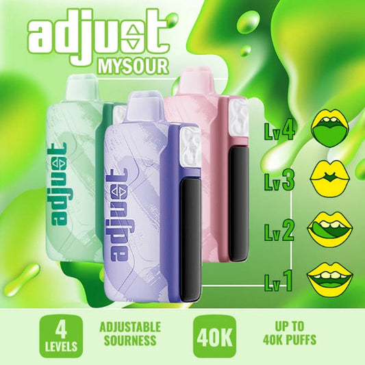 Best Deal Adjust MySour 40,000 Puffs Disposable