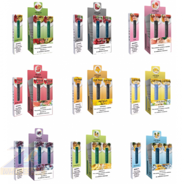 Air Bar Diamond Disposable Vape 1.8mL 10 Pack Best Flavors Strawberry Kiwi Cherry Cola Peach Watermelon Ice Mango Banana Ice Grape Ice Peach Mango Pineapple Ice