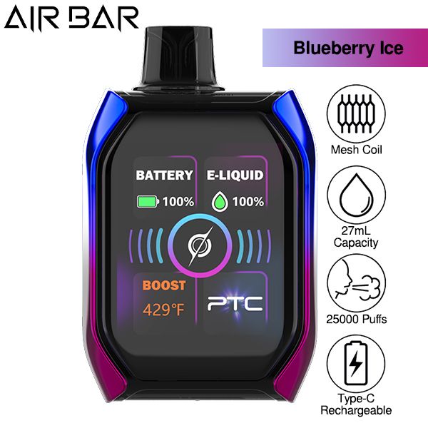 Best Deal Air Bar Aura Disposable (Pack of 5) - Blueberry Ice
