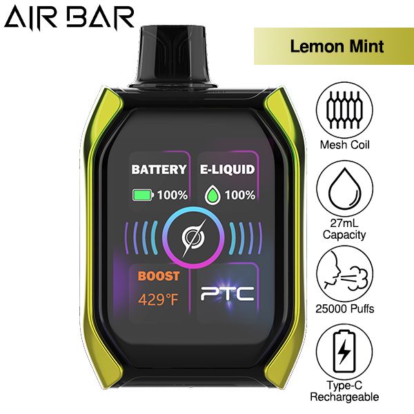 Best Deal Air Bar Aura Disposable (Pack of 5) - Lemon Mint