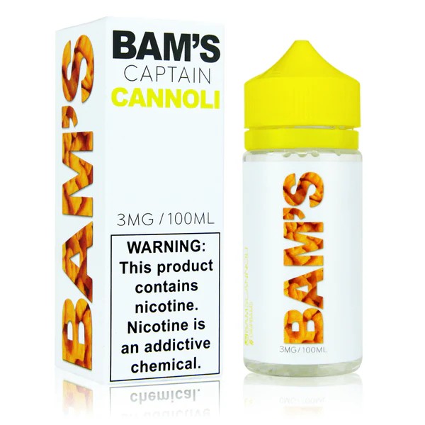 Bam Bam's Cannoli Vape Juice 100mL Best Flavors Captain