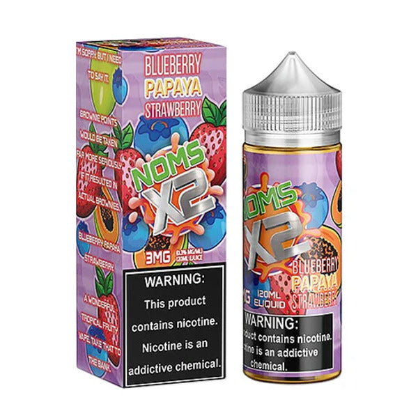 Best Deal Noms X2 Vape Juice 120mL - Blueberry Papaya Strawberry