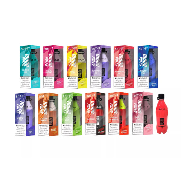 BOT-IT 10000 Puffs Recharge Vape 19mL Best Flavors