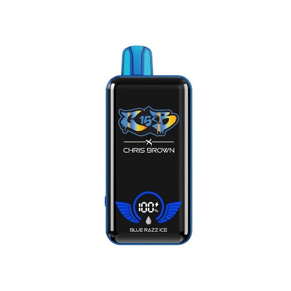 Best Deal Chris Brown CB15K Rechargeable Disposable Vape 15mL Blue Razz Ice