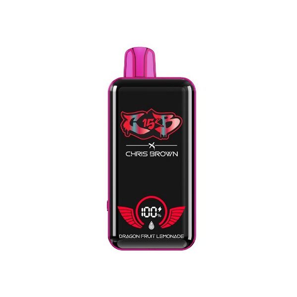 Best Deal Chris Brown CB15K Rechargeable Disposable Vape 15mL Dragon Fruit Lemonade