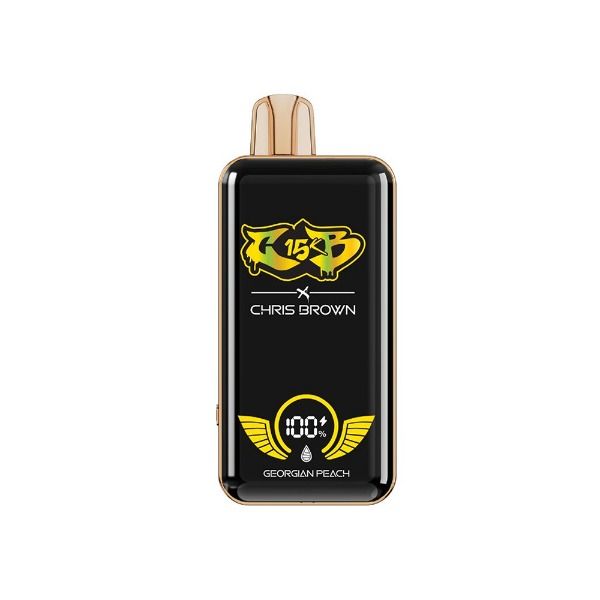 Best Deal Chris Brown CB15K Rechargeable Disposable Vape 15mL Georgian Peach