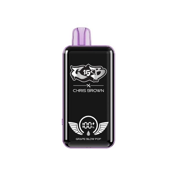 Best Deal Chris Brown CB15K Rechargeable Disposable Vape 15mL Grape Blow Pop
