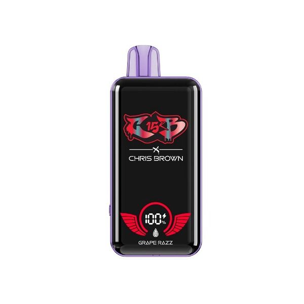 Best Deal Chris Brown CB15K Rechargeable Disposable Vape 15mL Grape Razz