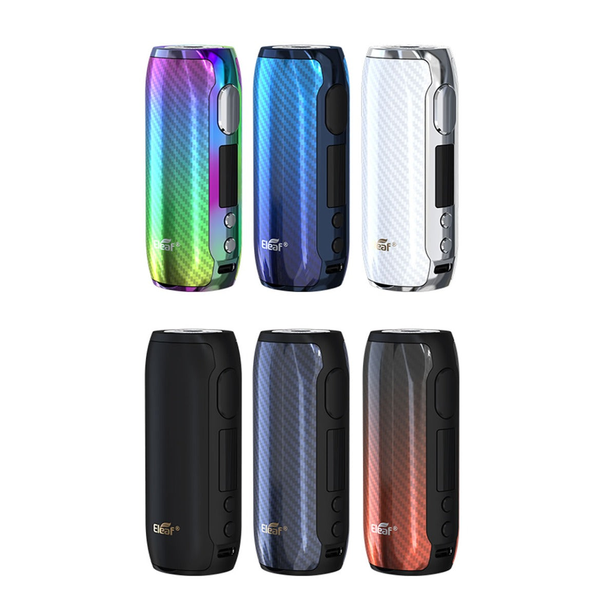 Eleaf iStick Rim C Mod Best Colors Rainbow Obsidian Gradient Blue White MatteBlack Blue Gradient Red