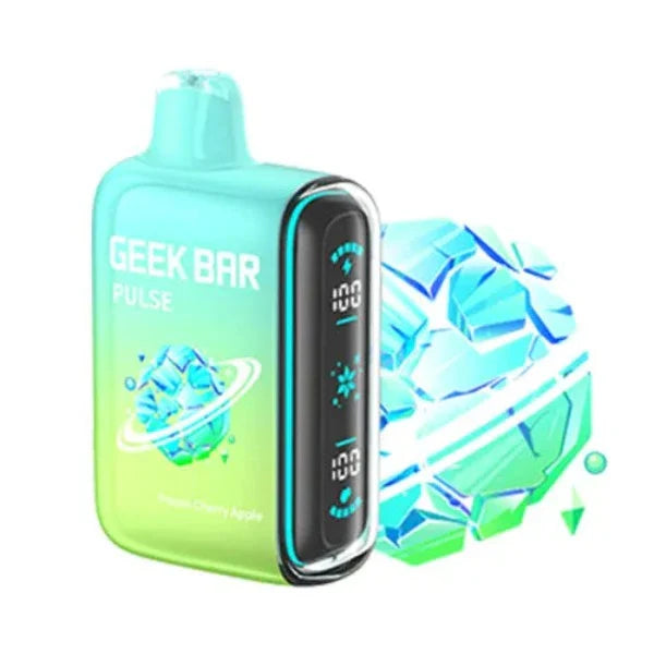 Best Deal Geek Bar Pulse 15,000 Puffs Recharge Vape 16mL frozen Cherry Apple