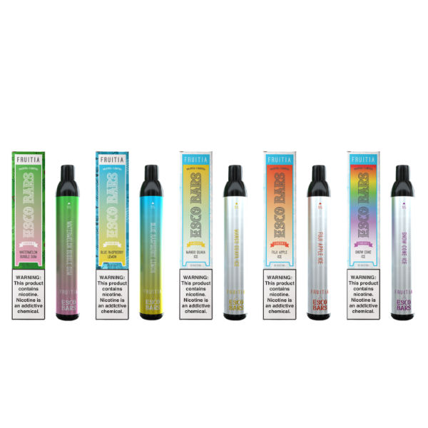 Fruitia x Esco Bars Disposable Vape 6mL 2500 Puffs 10 Pack Best Flavors