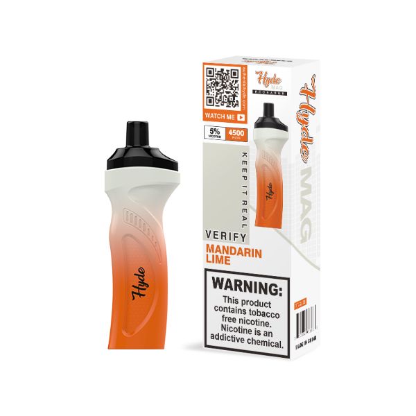 Best Deals Hyde Mag 4500 Puffs Recharge Disposable Vape Mandarin Lime