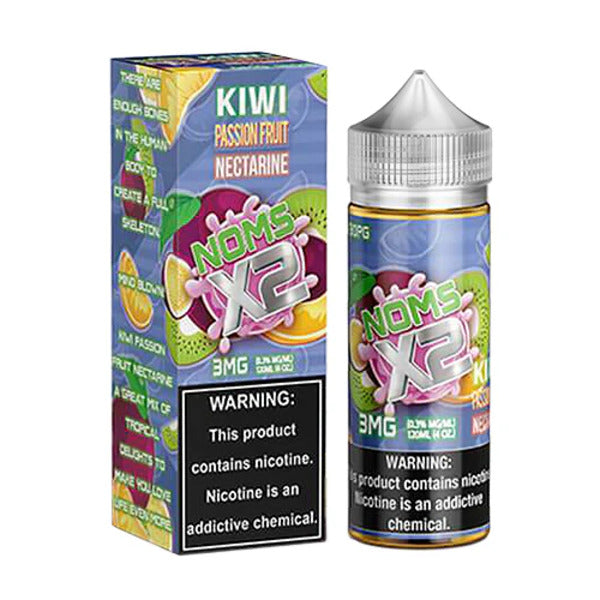 Best Deal Noms X2 Vape Juice 120mL - Kiwi Passionfruit Nectarine
