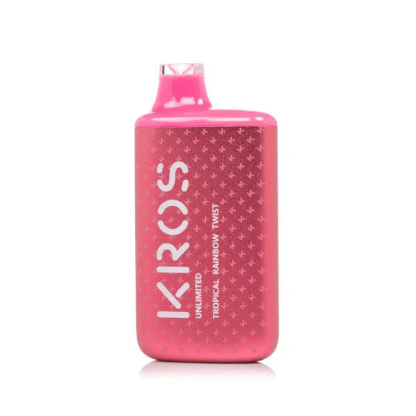 Best Deal Kros Unlimited 6000 Puffs Single Disposable Vape 14mL Tropical Rainbow Twist
