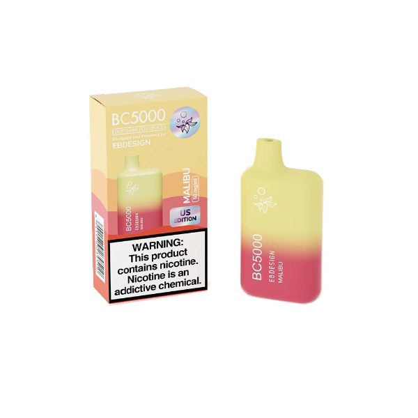 Best Deals Elf Bar BC5000 1Pk Disposable Vape Best Flavor 13mL Malibu