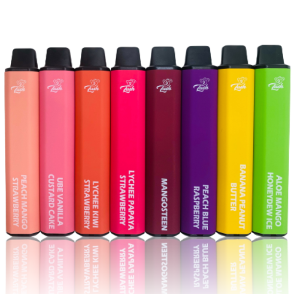 Lush 2500 Puffs TFN Disposable 10 Pack 8mL Best Flavors Peach Mango Strawberry Ube Vanilla Custard Cake Lychee Kiwi Strawberry Lychee Papaya Strawberry Mangosteen Peach Blue Raspberry Banana Peanut Butter Aloe Mango Honeydew Ice