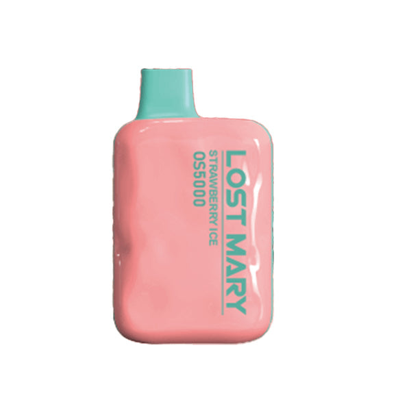Best Deal Lost Mary OS5000 Rechargeable Vape Disposable by Elf Bar 13mL Strawberry Ice
