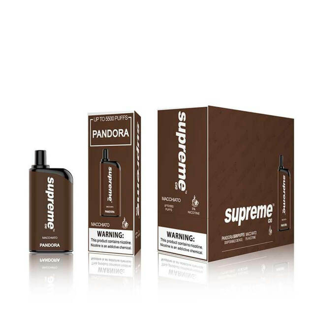 Supreme Cig Pandora Single Disposable Vape 12mL Best Flavor Macchiato