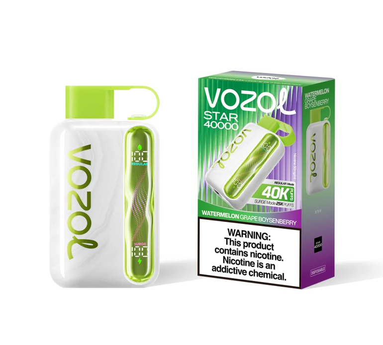 Best Deal Vozol Star 40k Puffs Disposable Vape 10 Pack - Watermelon Grape Boysenberry