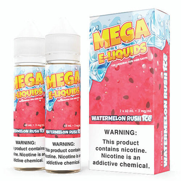Best Flavors Mega E-liquid 2x60ML - Watermeln Rush Ice